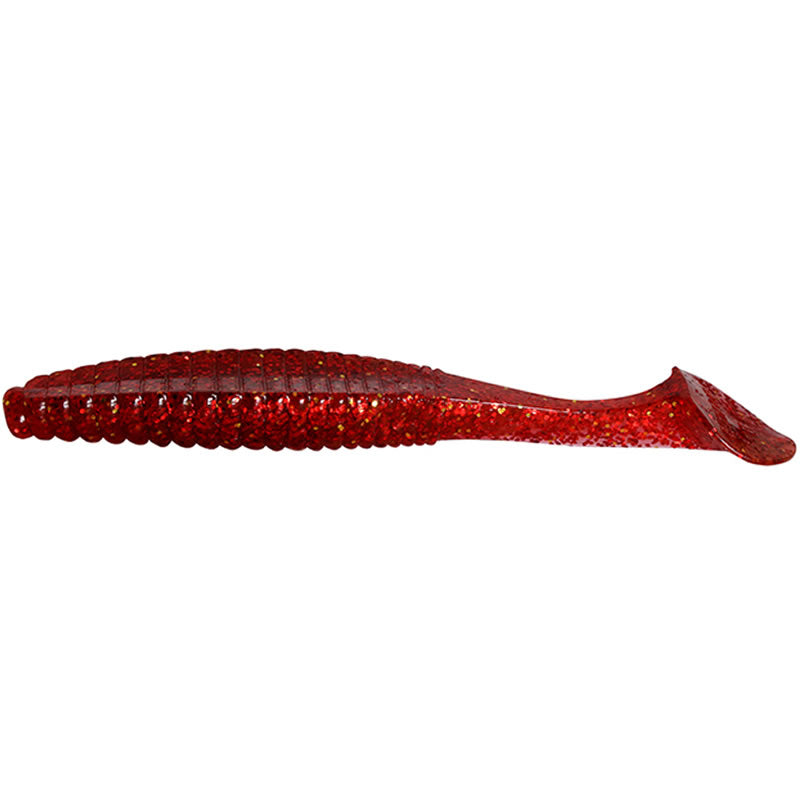 Shad Hide Up Stagger Original Salt 4&quot;, S-07 Red Gold Red Flake, 10.2cm, 10g, 8buc/pac