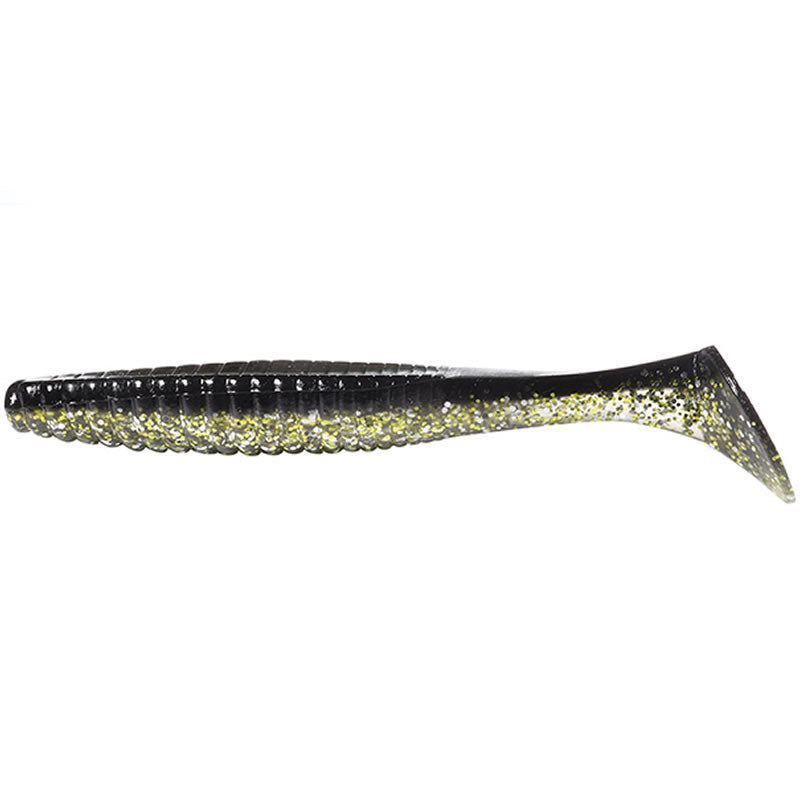 Shad Hide Up Stagger Original Salt 4&quot;, SN-09 Kurokin, 10.2cm, 10g, 8buc/pac