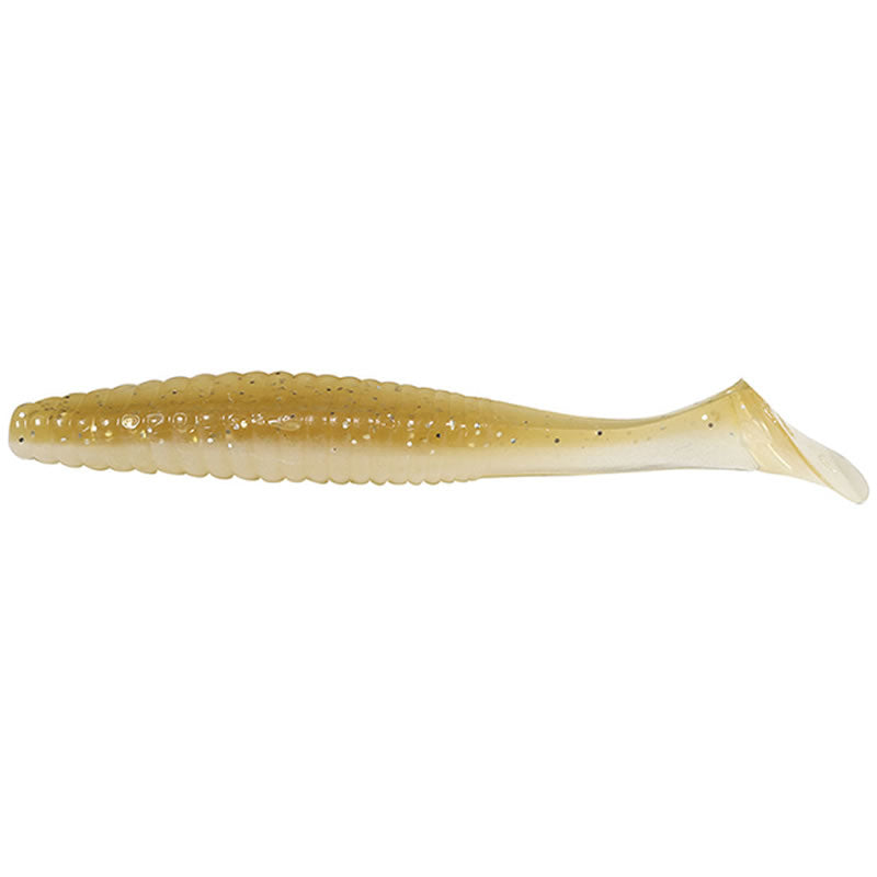 Shad Hide Up Stagger Original Salt 4&quot;, SN-11 Aji Glow, 10.2cm, 10g, 8buc/pac