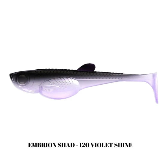 Shad Libra Lures Embrion Shad, 12.5cm, 15g, Violet Shine, 4buc/pac