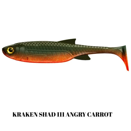 Shad Libra Lures Kraken Shad, 20.5cm, 60g, Angry Carrot, 1buc/pac