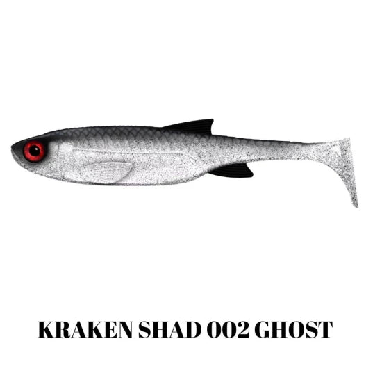 Shad Libra Lures Kraken Shad, 20.5cm, 60g, Ghost, 1buc/pac