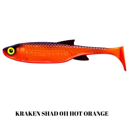 Shad Libra Lures Kraken Shad, 20.5cm, 60g, Hot Orange, 1buc/pac
