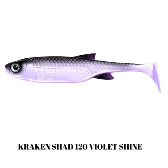Shad Libra Lures Kraken Shad, 20.5cm, 60g, Violet Shine, 1buc/pac