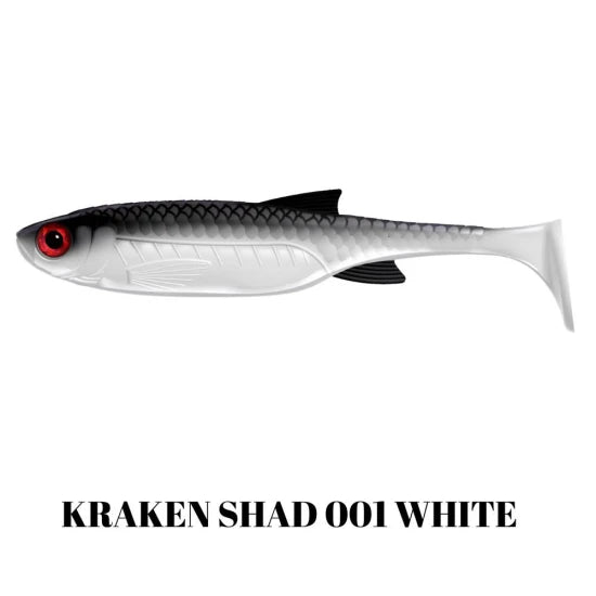 Shad Libra Lures Kraken Shad, 20.5cm, 60g, White, 1buc/pac