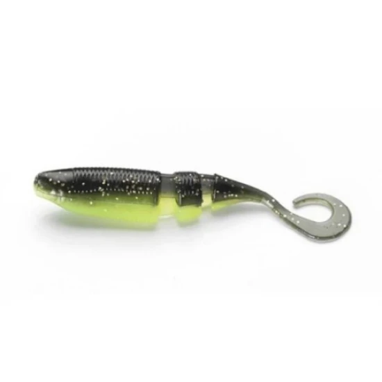 Shad Lake Fork Sickle Tail Baby Shad 5.6cm Inch.black Gold 15buc/plic
