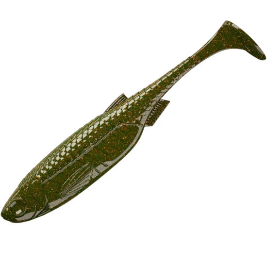 Shad Libra Kraken, 032 Motor Oil Green, 5cm, 10buc/pac