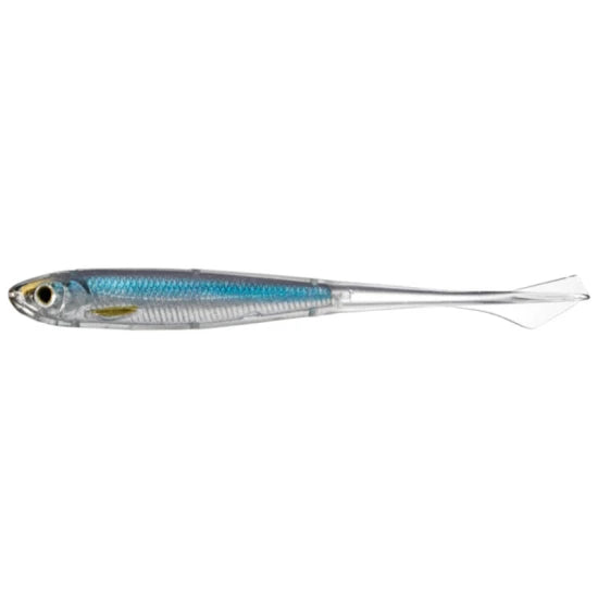 Shad Live Target Ghost Tail Minnow Dropshot, Silver / Blue, 11.5cm, 4buc/pac
