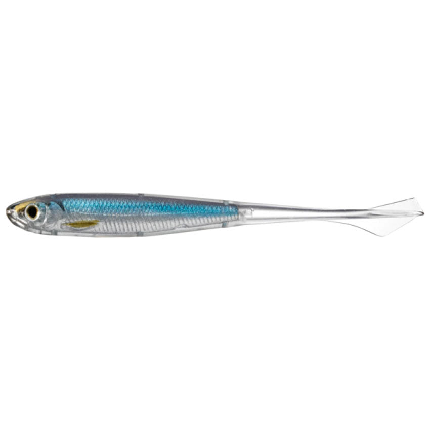 Shad Live Target Ghost Tail Minnow Dropshot, Silver / Blue, 11.5cm, 4buc/pac