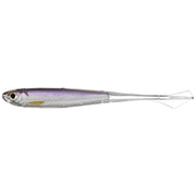 Shad Live Target Ghost Tail Minnow Dropshot, Silver / Purple, 11.5cm, 4buc/pac