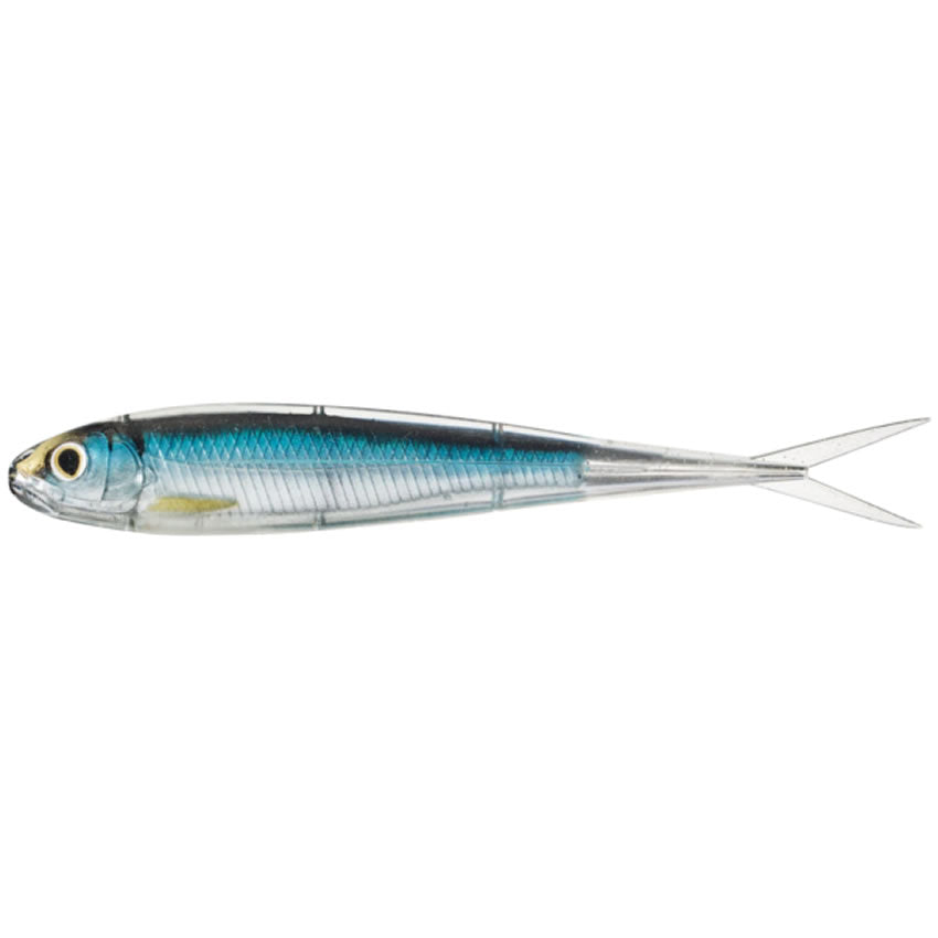Shad Live Target Twitch Minnow Soft Jerkbait, Silver / Blue, 11.5cm, 4buc/pac
