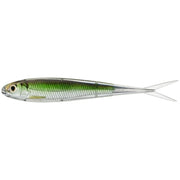 Shad Live Target Twitch Minnow Soft Jerkbait, Silver / Green, 10cm, 4buc/pac