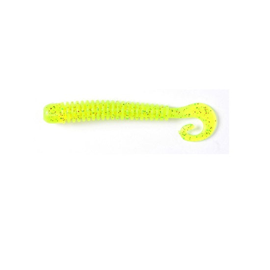 Shad Lucky John Pro Series Ballist 2.5inch 6.3cm S15 Chartreuse-Red  10 buc/plic