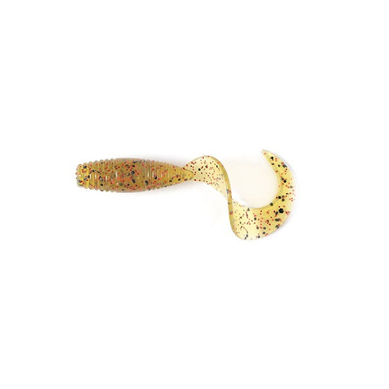 Shad Lucky John Pro Series J.I.B. Tail 1.5inch 3,8cm PA03 Green Pumpkin 15 buc/plic