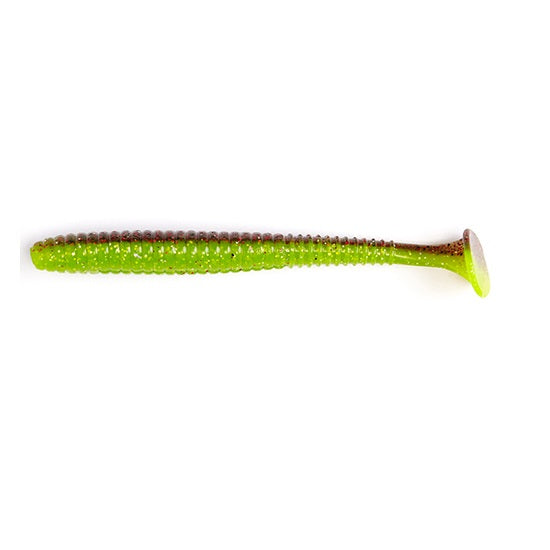 Shad Lucky John Pro Series S-Shad Tail 3.8inch 9.6cm T44 Waka Ayu  5 buc/plic
