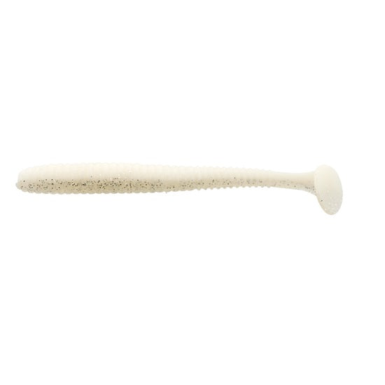 Shad Lucky John Pro Series S-Shad Tail 3.8inch 9.6cm  T47 White Shad  5 buc/plic