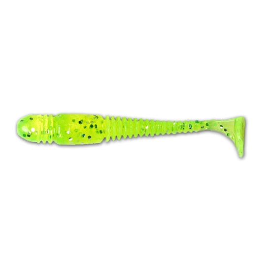Shad Lucky John Pro Series Tioga 3.4inch 8.6cm 071 Lime Chartreuse  6 buc/plic