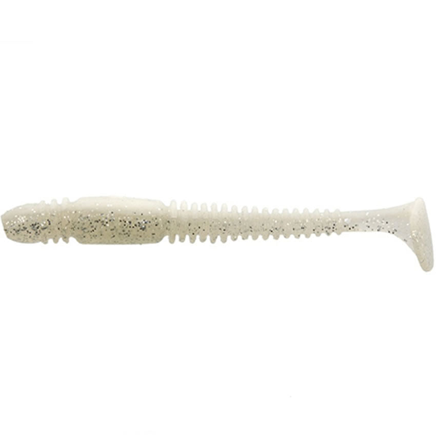 Shad Lucky John Pro Series Tioga 3.4inch 8.6cm T47 White Shad  6 buc/plic