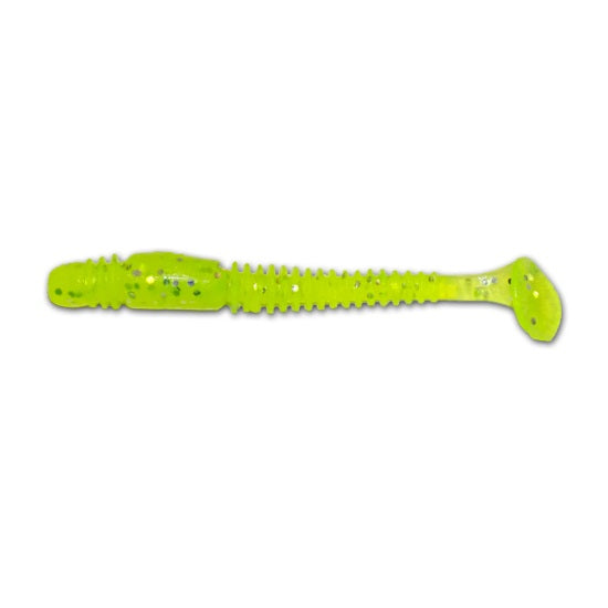 Shad Lucky John Pro Series Tioga 3.9inch 9.9cm 071 Lime Chartreuse  5 buc/plic