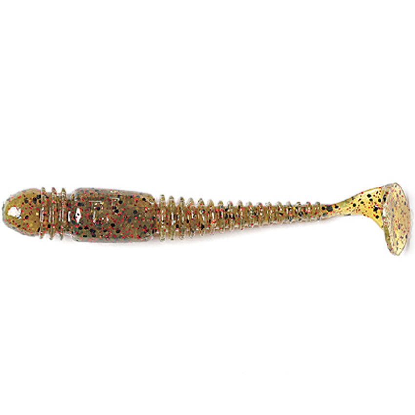 Shad Lucky John Pro Series Tioga, 7.4cm, PA03 Green Pumpkin, 7buc/pac