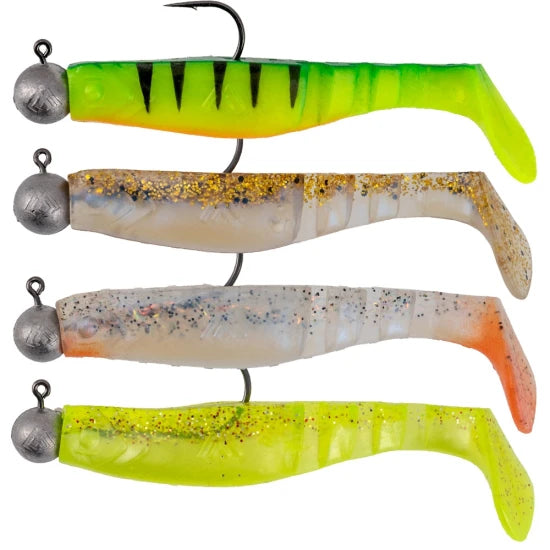 Shad Mikado Fishunter Ready Rigged, 8cm, Mix, 4buc/pac