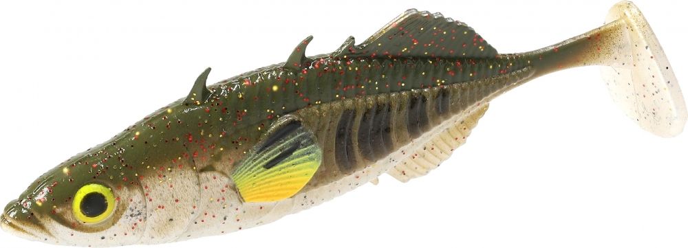 Shad MIKADO Real Fish Stickleback, Green Pumpkin, 5cm, 5buc/pac