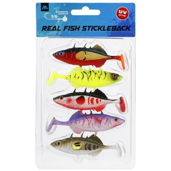 Shad Mikado Real Fish Stickleback, Mix, 5cm, 5buc/pac