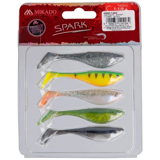 Shad Mikado Spark, Mix, 4.32g, 7cm, 5buc/pac