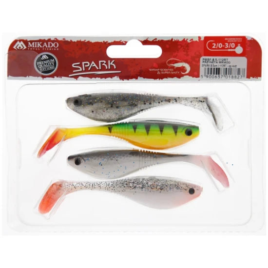 Shad Mikado Spark, Mix, 8.5cm, 4buc/pac