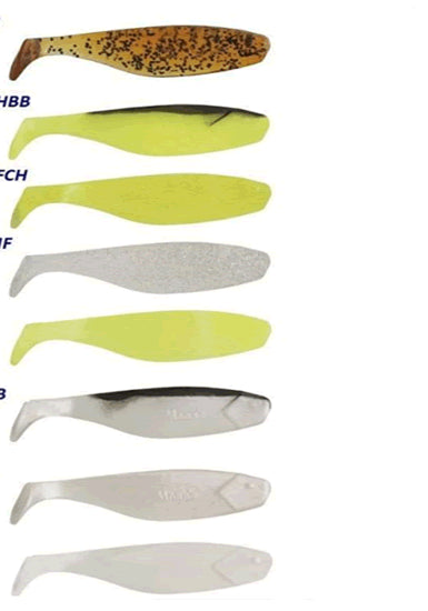 Shad Mann's Soft 6cm Clear/Glitter 10 buc