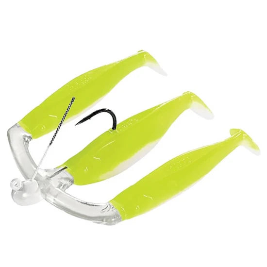 Shad Mann's Three-for-all Pearl-chartreuse 10cm