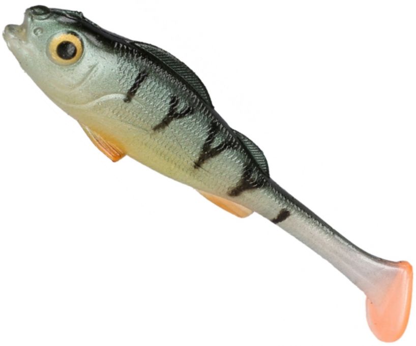 Shad Mikado Real Fish, Culoare Perch, 6.5cm, 6buc/pac