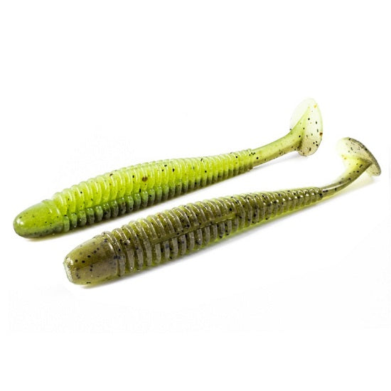 Shad Noike Ninja 4inch 10.2cm 131 Green Pumpkin Chart 6 buc