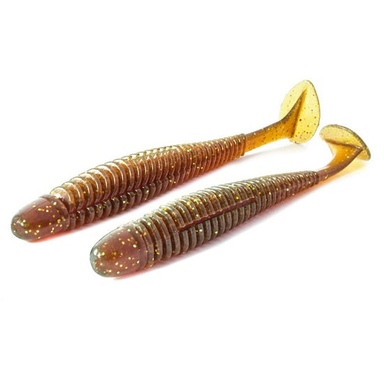 Shad Noike Ninja 4inch 10.2cm 139 Motoroil Gold  6 buc