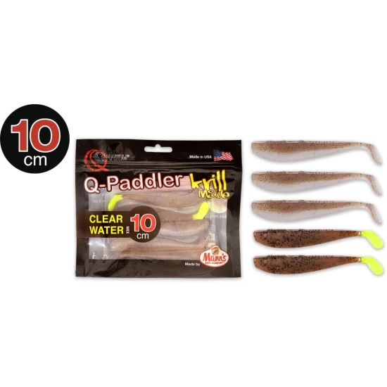 Shad Quantum 10cm Q-paddler Power Packs Clear Water Mix 3x Wakasagi 2x Brown Shiner  5 Buc/plic