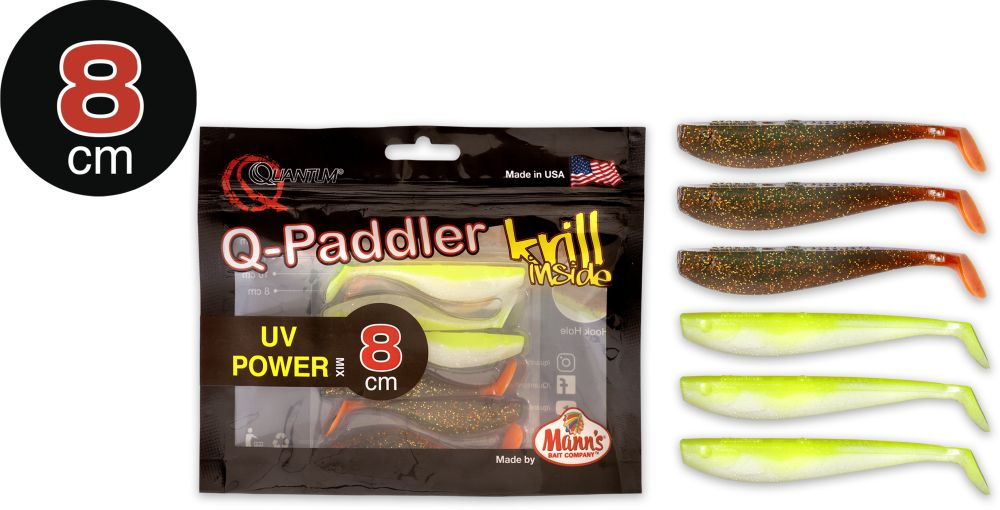 Shad Quantum 8cm Q-Paddler Power Packs UV Power Mix 3x magic motoroil 3x citrus shad 6.buc/plic