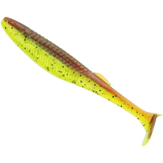 Shad Rapala Crushcity The Kickman, Motor Oil Chartreuse / Moch, 12.5cm, 14g, 5buc/pac