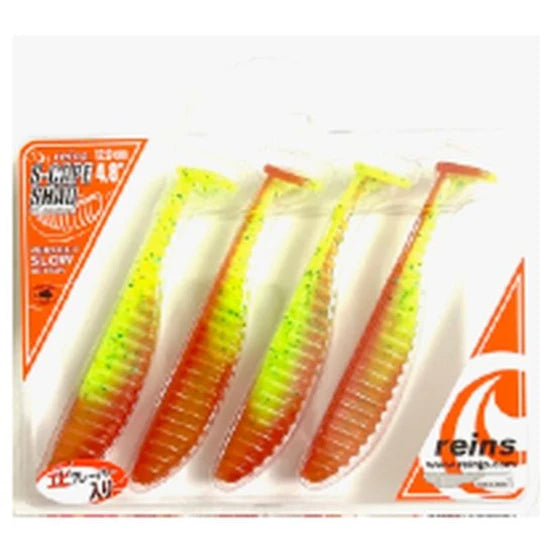 Shad Reins Cape, Marble Chart Orange, 8.9cm, 6buc/pac