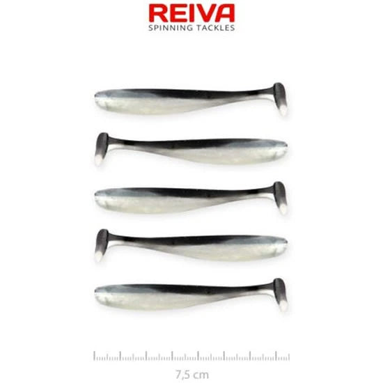 Shad Reiva Flash, Bleak, 7.50cm, 2.26g, 5buc/pac
