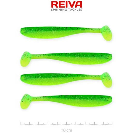 Shad Reiva Flash, Poison Green, 10cm, 4.90g, 4buc/pac