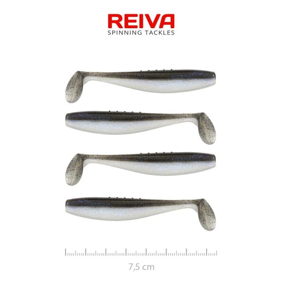 Shad Reiva Flat Minnow, Magic Fish, 7.5cm, 3.19g, 4buc/pac