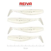Shad Reiva Flat Minnow, Pearl Dot, 10cm, 7.11g, 4buc/pac
