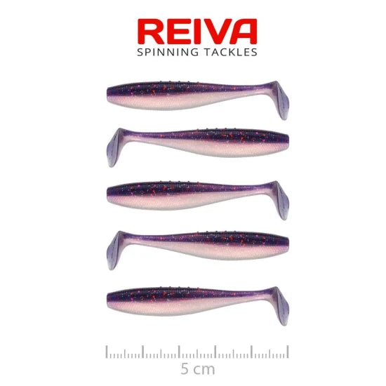 Shad Reiva Flat Minnow, Purple Pearl, 5cm, 1.30g, 5buc/pac
