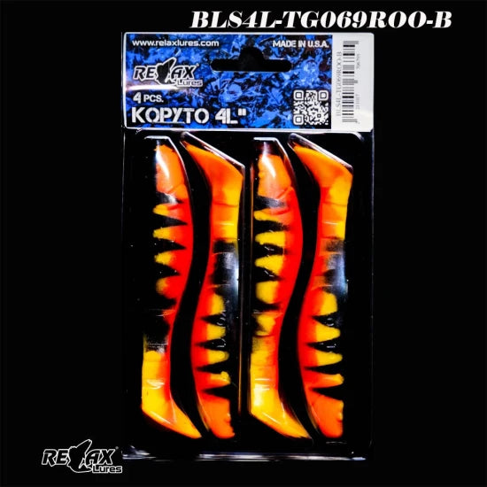 Shad Relax Kopyto 4l, 10cm, Tiger 069, 4buc/pac