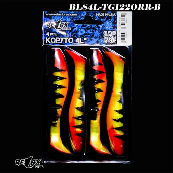 Shad Relax Kopyto 4l, 10cm, Tiger 122, 4buc/pac