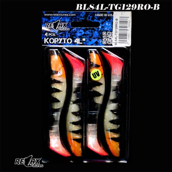 Shad Relax Kopyto 4l, 10cm, Tiger 129, 4buc/pac