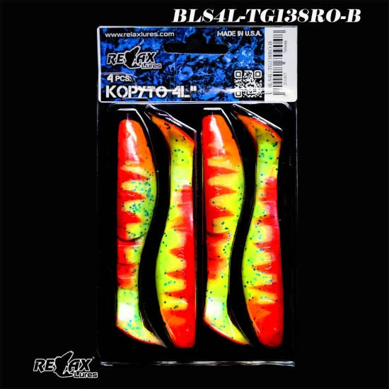 Shad Relax Kopyto 4l, 10cm, Tiger 138, 4buc/pac
