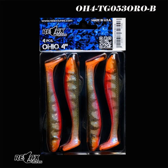 Shad Relax Ohio Tiger, 10cm, Cod Culoare: 053, 4buc/pac