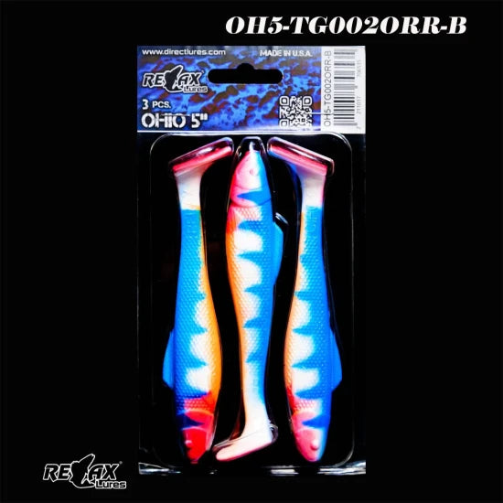 Shad Relax Ohio Tiger, 12.5cm, Cod Culoare: 002, 3buc/pac