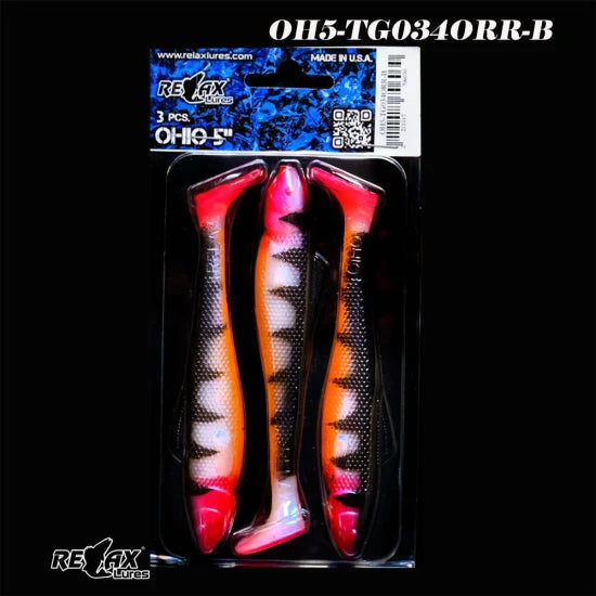 Shad Relax Ohio Tiger, 12.5cm, Cod Culoare: 034, 3buc/pac